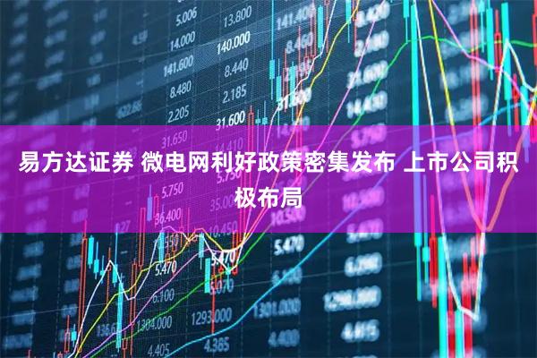 易方达证券 微电网利好政策密集发布 上市公司积极布局